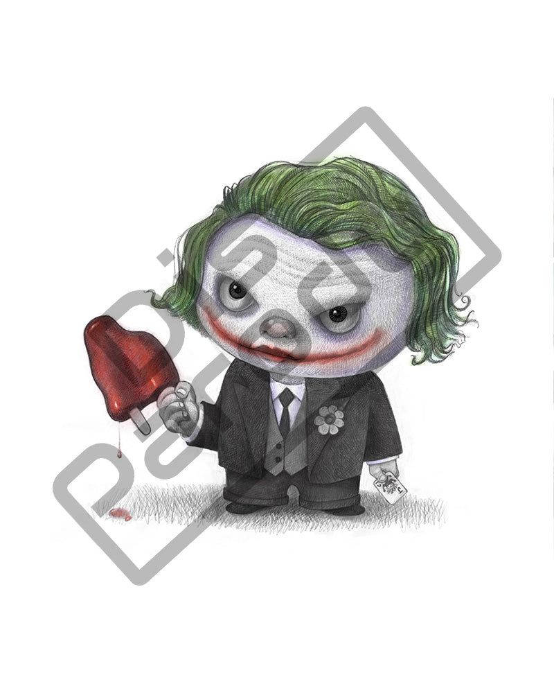 how to draw chibi joker