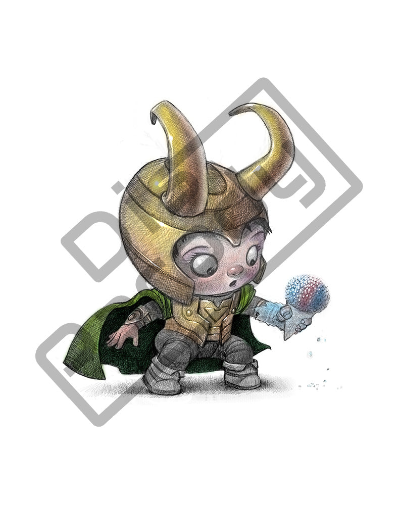 Little Trickster Bucket Art Little Trickster Bucket Art