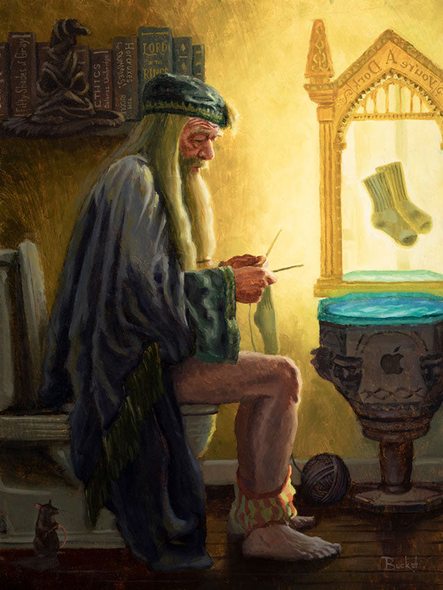 Dumble...Doo...Doo Original Oil Painting by Bucket