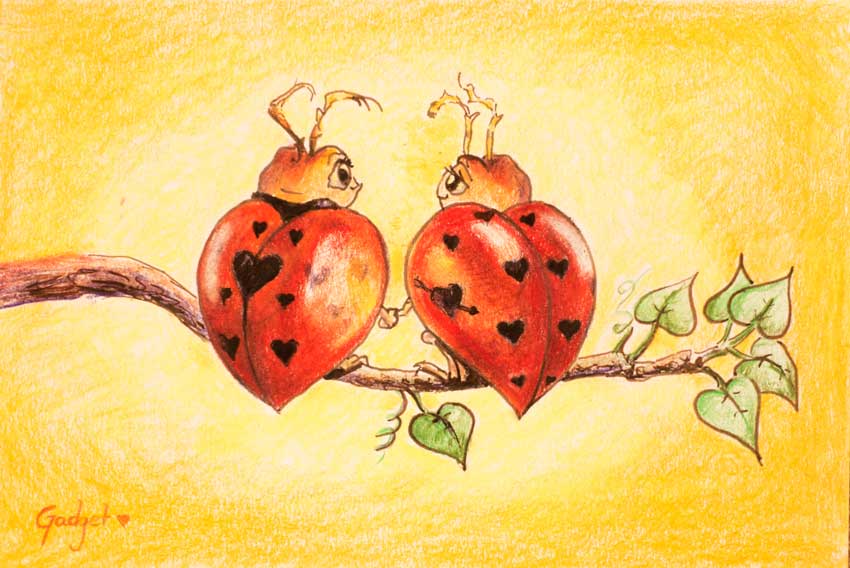 Deviantart Insect Love LOVE BUGS by artist Gadget – Bucket Art