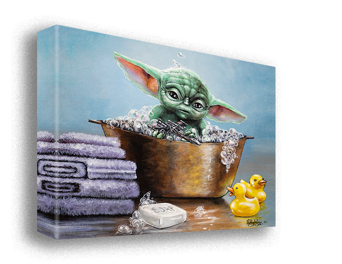 Splish Splash, Grogu's Taking a Bath by Ashley Raine