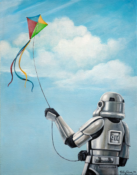 Stormtrooper's Day Off Original Painting by Ashley Raine SOLD