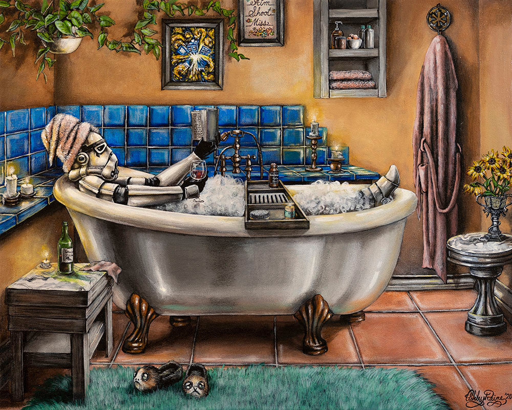 The Empire Strikes Bath Original by Ashley Raine SOLD